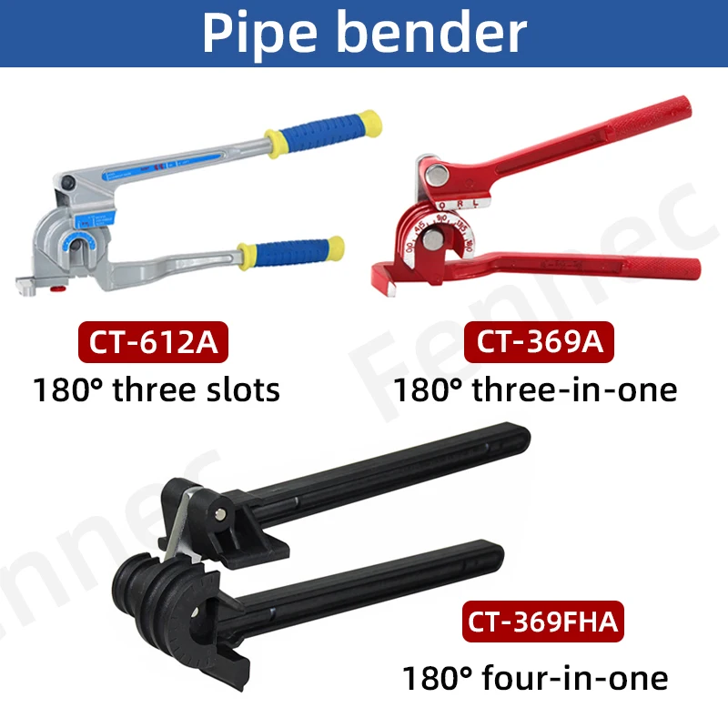 Three-slot Three-in-one Pipe Bender 180° Four-in-one Four-slot Multi-purpose Combined Pipe Bender Copper Brass Aluminum Tube