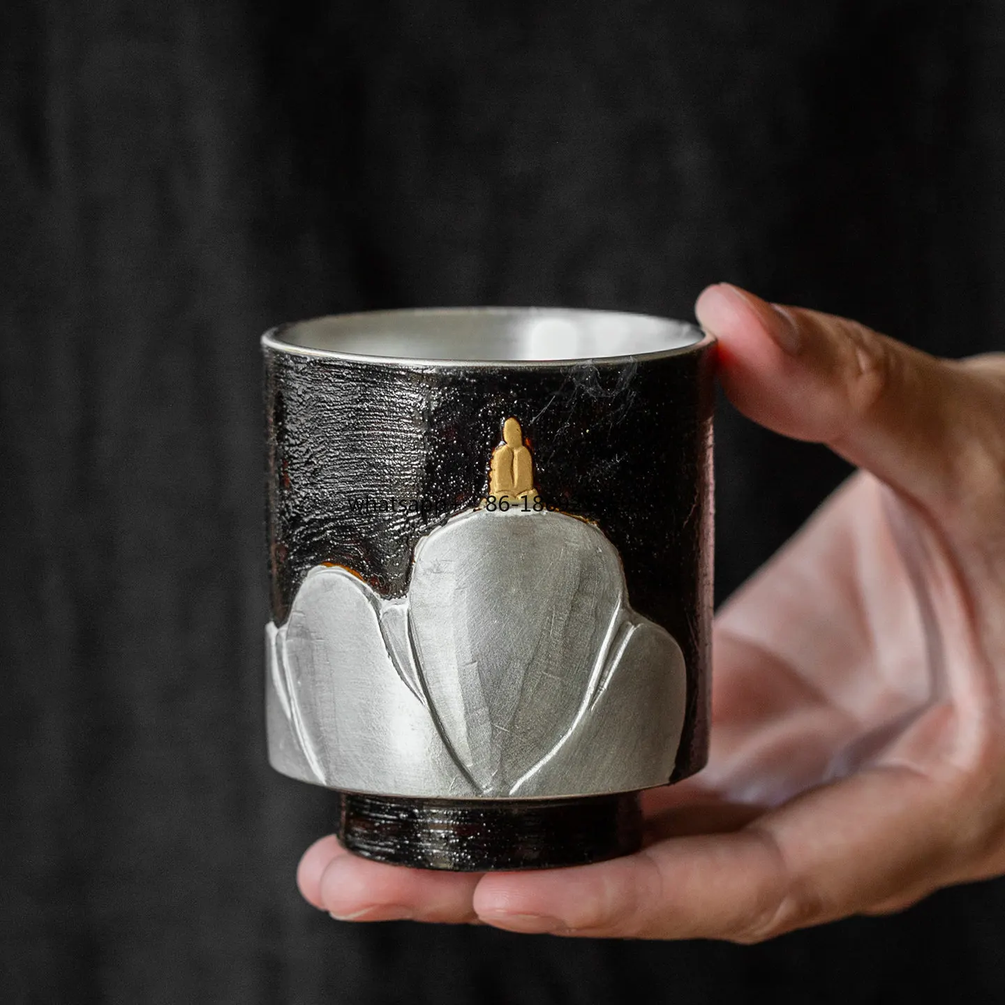 

Большая керамическая чайная чашка ручной работы Liu Yin Lotus Ying, мастер-чашка, элитный креативный подарок в подарочной коробке