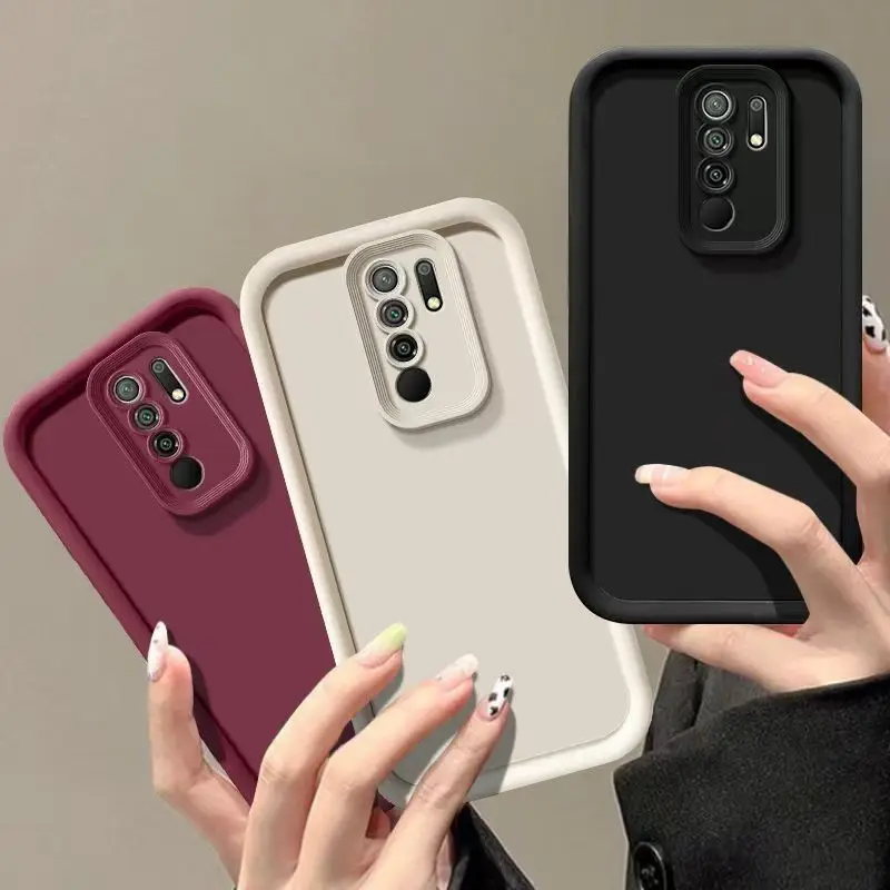 Für Xiaomi Redmi Note 8 Pro Hülle Redmi Note 8 Pro Komplettpaket Matte stoßfeste weiche Schutzhülle auf der Rückseite