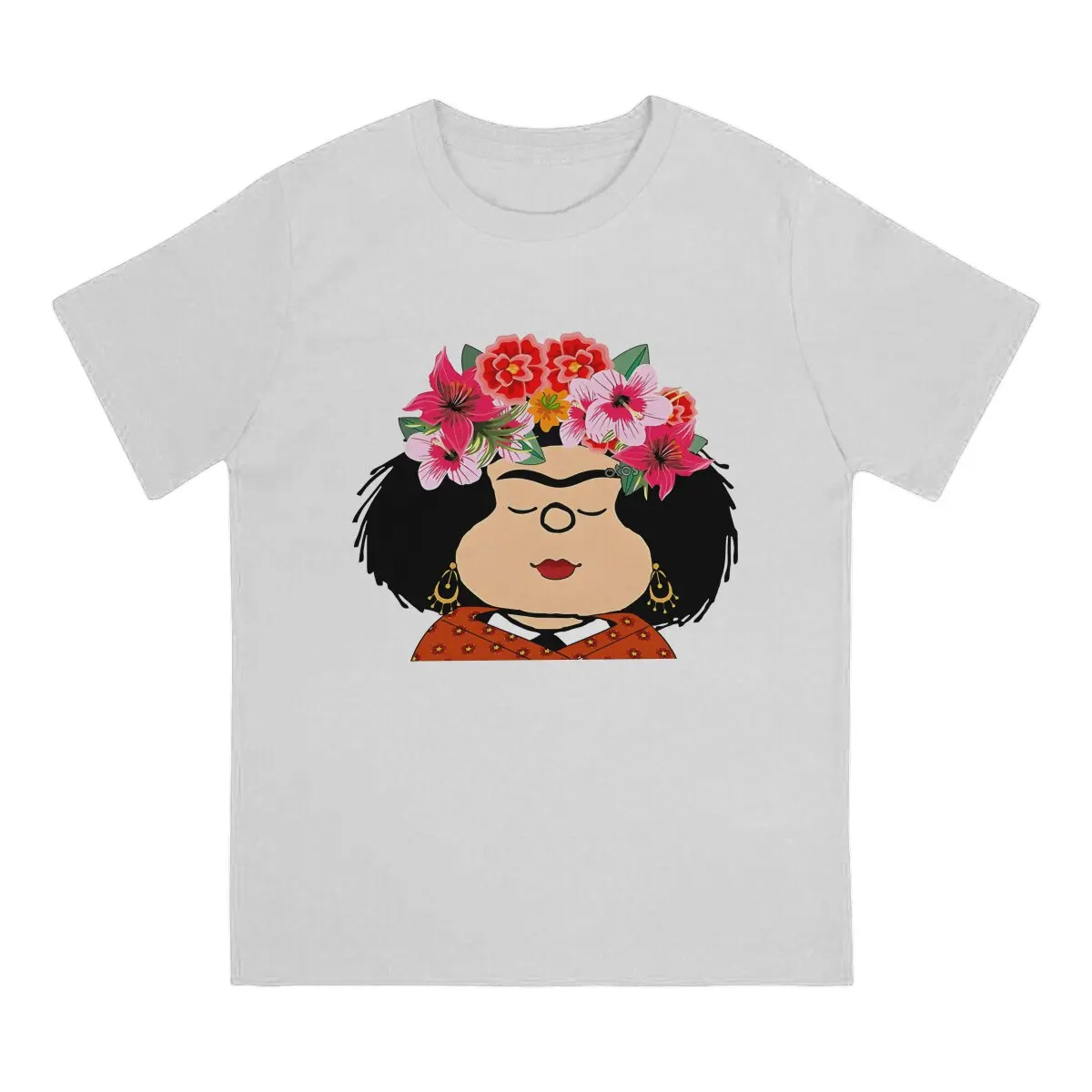 Face MAFALDA T Shirt Graphic O-Neck TShirt Polyester Tops