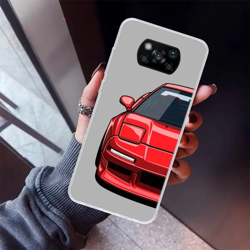 JDM Sports Cars Male Men Phone Case For Xiaomi Mi 12T 11T 10T 9T 12X 11i 12 11 10 9 8 Lite 13 5X 6X A1 A2 A3 CC9 Shell Print Fun