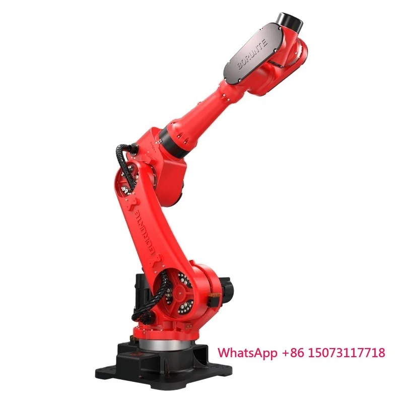 BRTIRUS2550A ذراع روبوت مفصلي ذو 6 محاور 2500 مم أقصى قدرة تحميل 50 كجم لتراص محرك علبة التروس PLC
