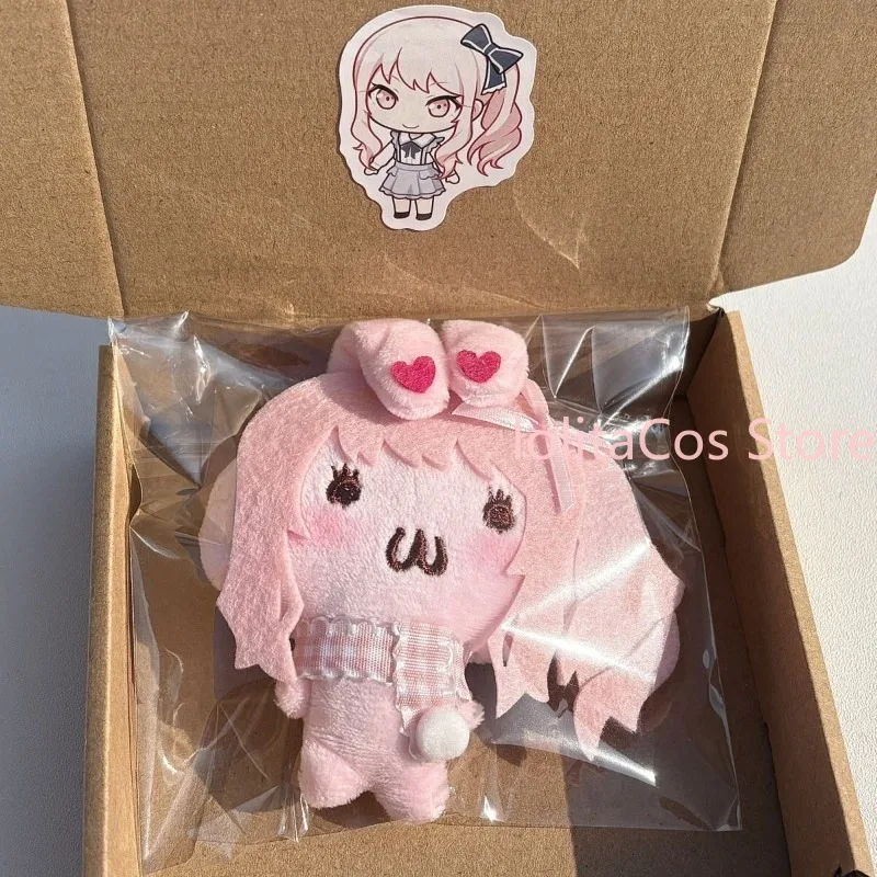 Anime PJSK Project Sekai Mizuki Akiyama Cute Bunny Plush Keychain Pendant Bag Charm Handmade Plushie Toy Pink Girl Birthday Gift view 4