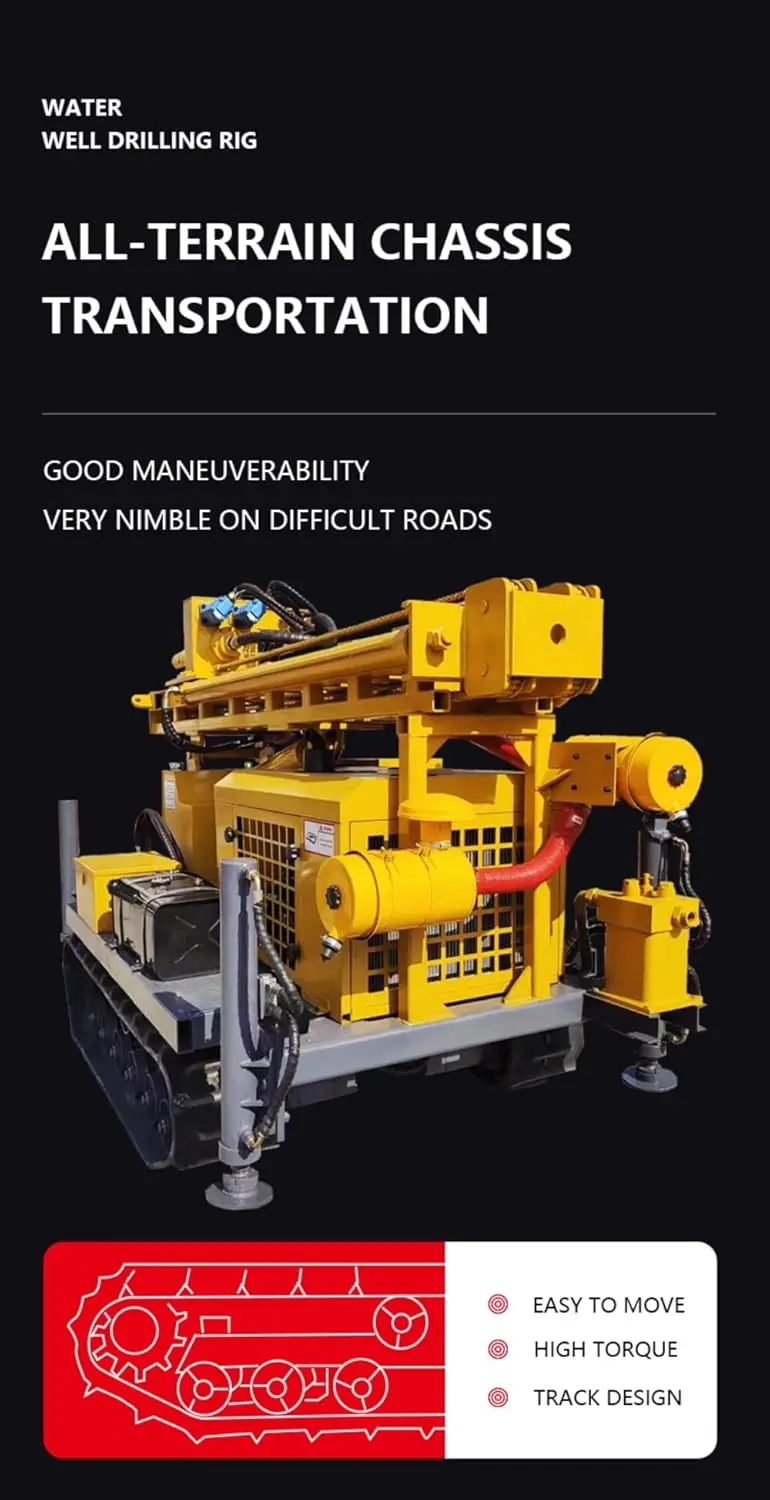 Impianto di perforazione a doppio scopo: sistemi rotanti per un'installazione efficiente di pozzi d'acqua e una esplorazione di gas naturale Profondità: 300 m+ Fango/Aria