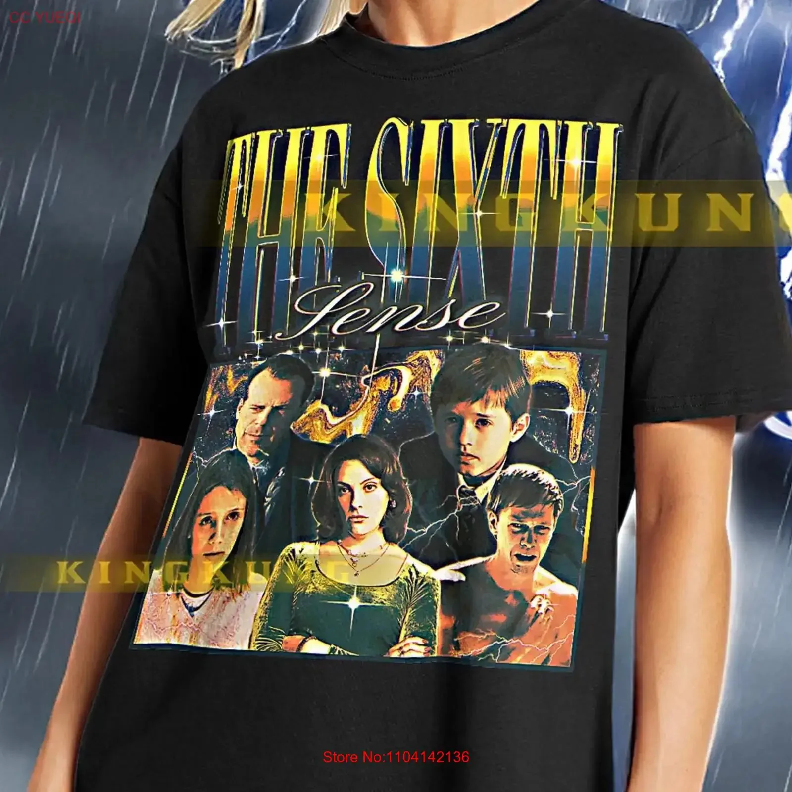 THE SIXTH SENSE T Shirt Vintage Retro 90s Bootleg saf vintage Washed Stretched Slightly Soft designer clothes Versatile Unisex