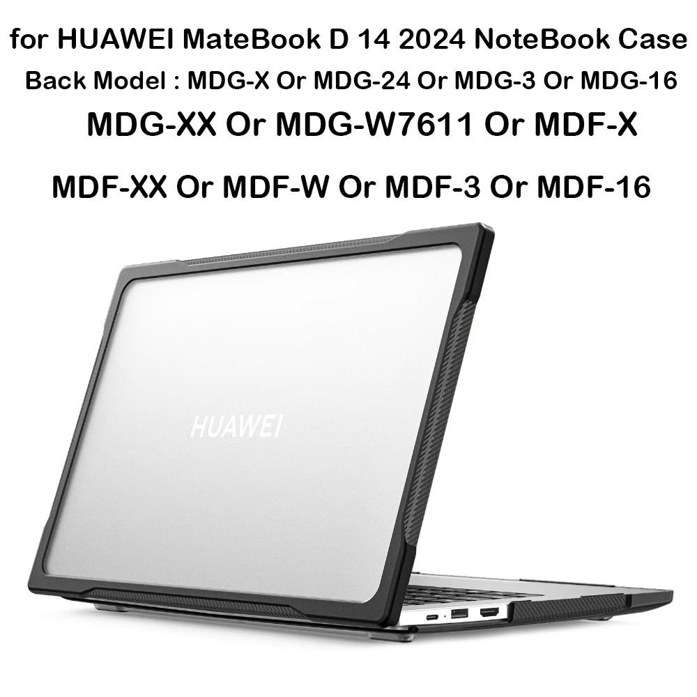 Newest NoteBook Case For HUAWEI MateBook D 14 2024 2023 MDG-W7611 MDG-24 MDG-3 MDF-X MDF-16 Laptop Case new matebook d 14 shell