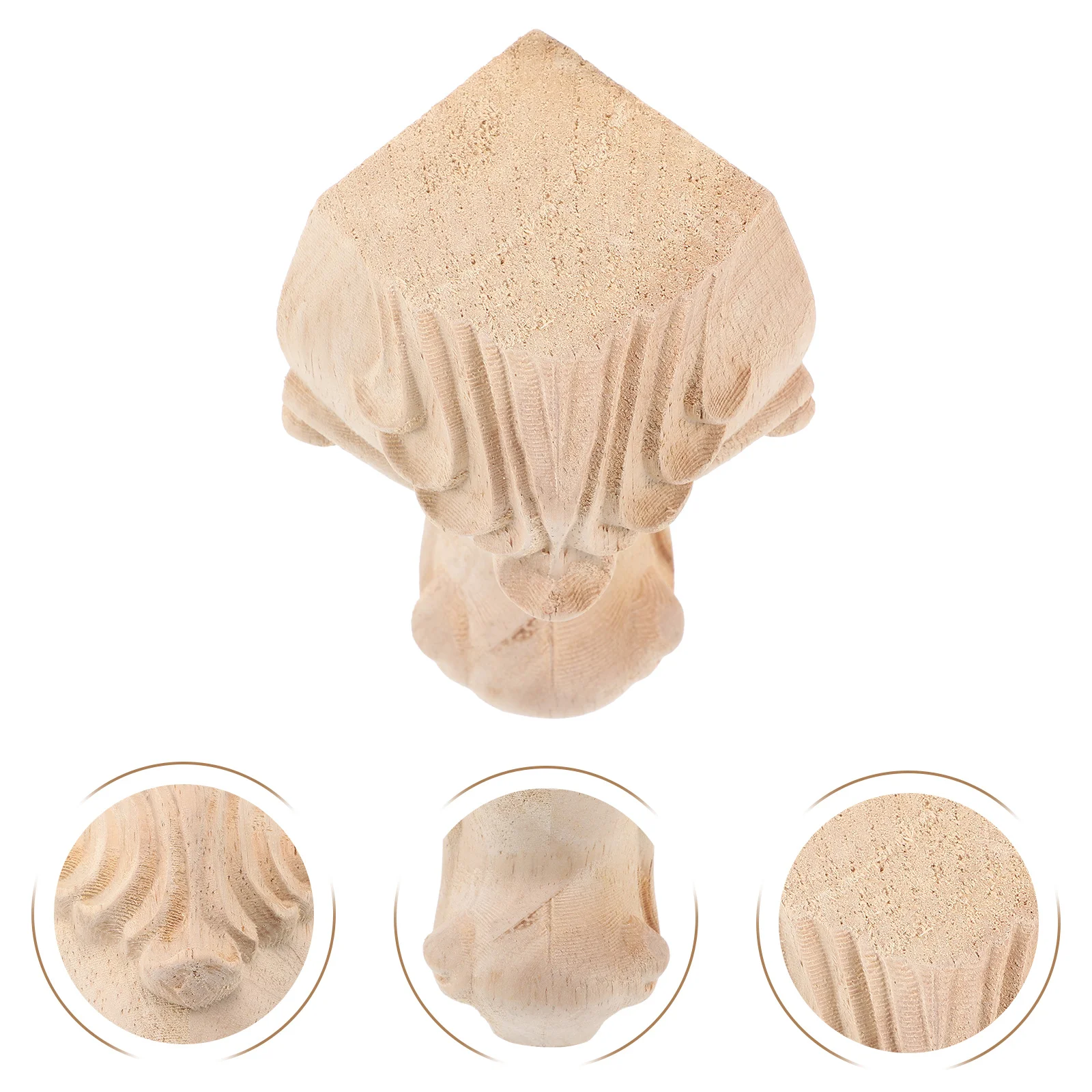 

4Pcs Vintage Wood Furniture Feet Decorative Table Sofa Legs Multipurpose Use Long Lasting Design Furniture Feet