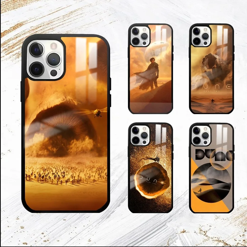 D-DUNE Movie Timothee Chalamet Phone Case For iPhone 16 15 14 13 12 11 Pro Max Plus Mini PC Fashion mirror phone case