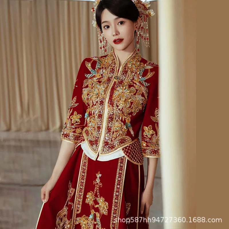 

Xiuhe Dress 2026 New Chinese Wedding Dress and Gown High-Grade Spring