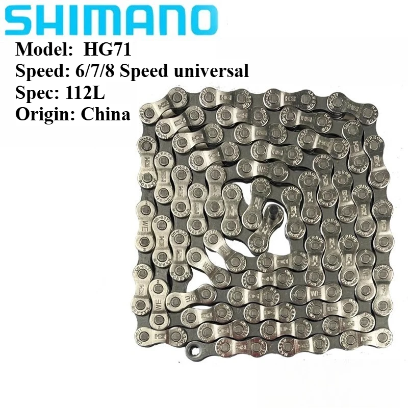 AliExpress Shimano Acera 8 Speed MTB Chain HG71 HYPERGLIDE 8S Current for E-Bike Mountain Bike Chains 8V Bicycle Cycling Parts