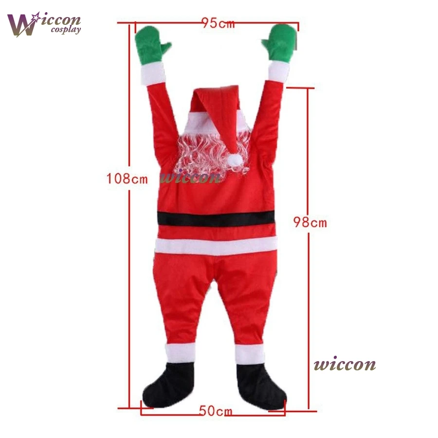 بابي نويل زينة عيد الميلاد مضحك سانتا كلوز تسلق جدار ديكور عيد الميلاد شنقا زخرفة أفخم سانتا هدية السنة الجديدة #5