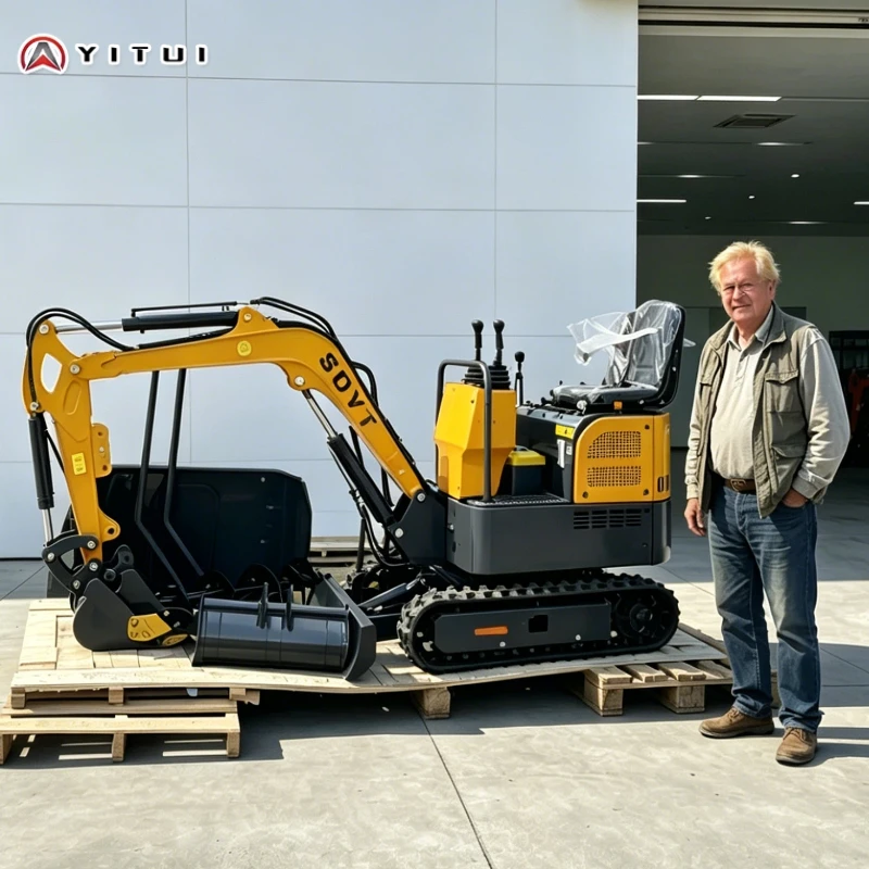 Multi - Functional Mini Excavator 1.2 Ton Deep Digging Depth 3 M Digging/Trenching/Demolition Customized High Efficiency