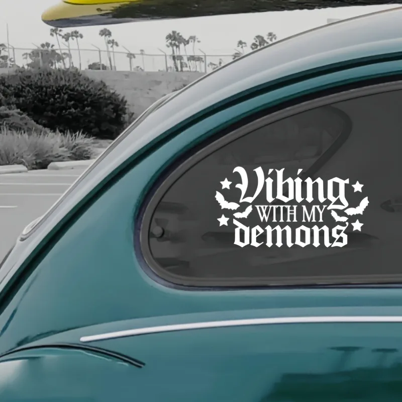 جميل فيبينا مع بلدي Oemons ملصقات للسيارات الشارات الفينيل الشارات الأزياء الإبداعية سيارة كامل الجسم رئيس ملصقات التصميم