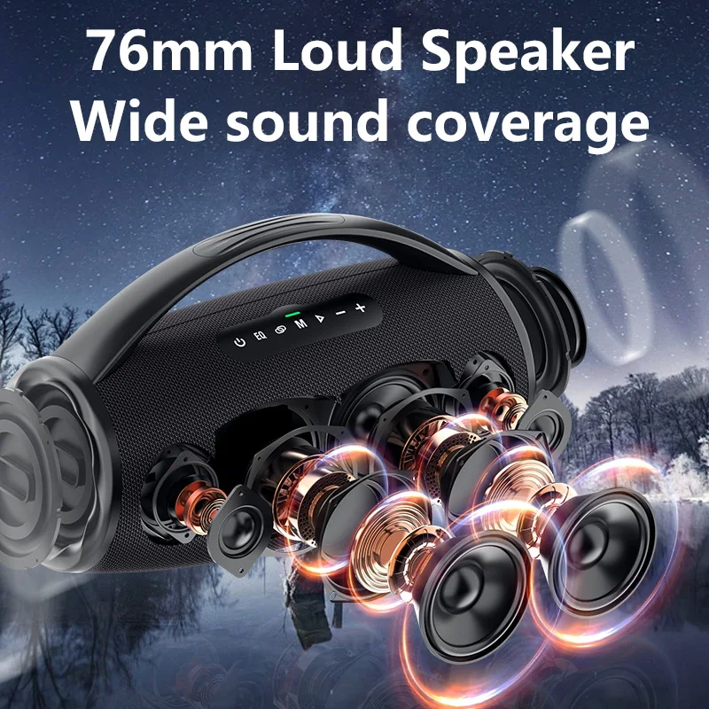 ZEALOT S97 80W Wireless speaker, Outdoor Portable Subwoofer Speaker, Hifi Sound quality,Dual Pairing, Fast Charging,16000mAh.