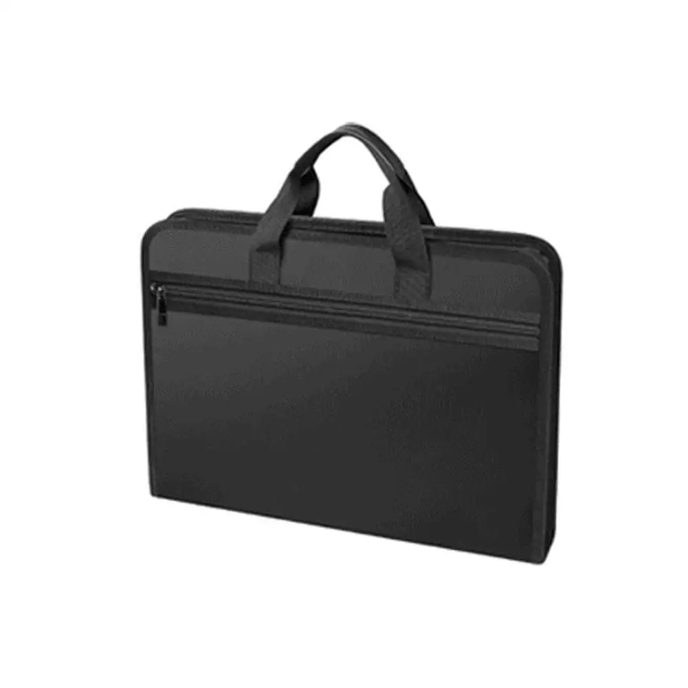 

Large Capacity A4 Fireproof File Folder With Handle Ocument Information Storage Bags Travel Laptop Protection Organizer New