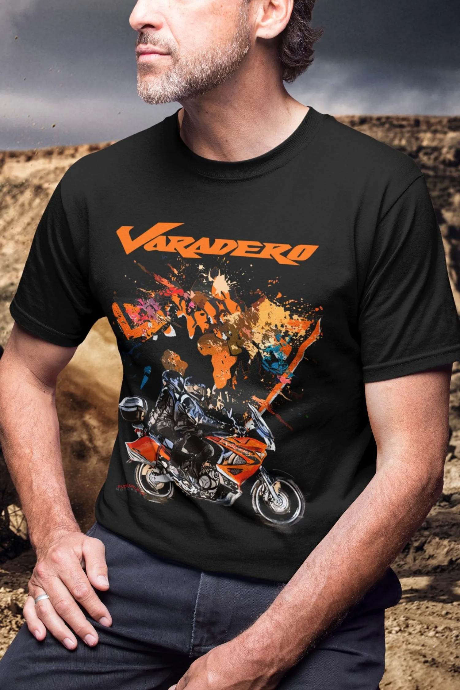 

320@EY H.onda Varadero T Shirt Perfect Biker Gift For ADV Tourer Rider Fan Top For H.onda Owners Husband Present Apparel Moto XL