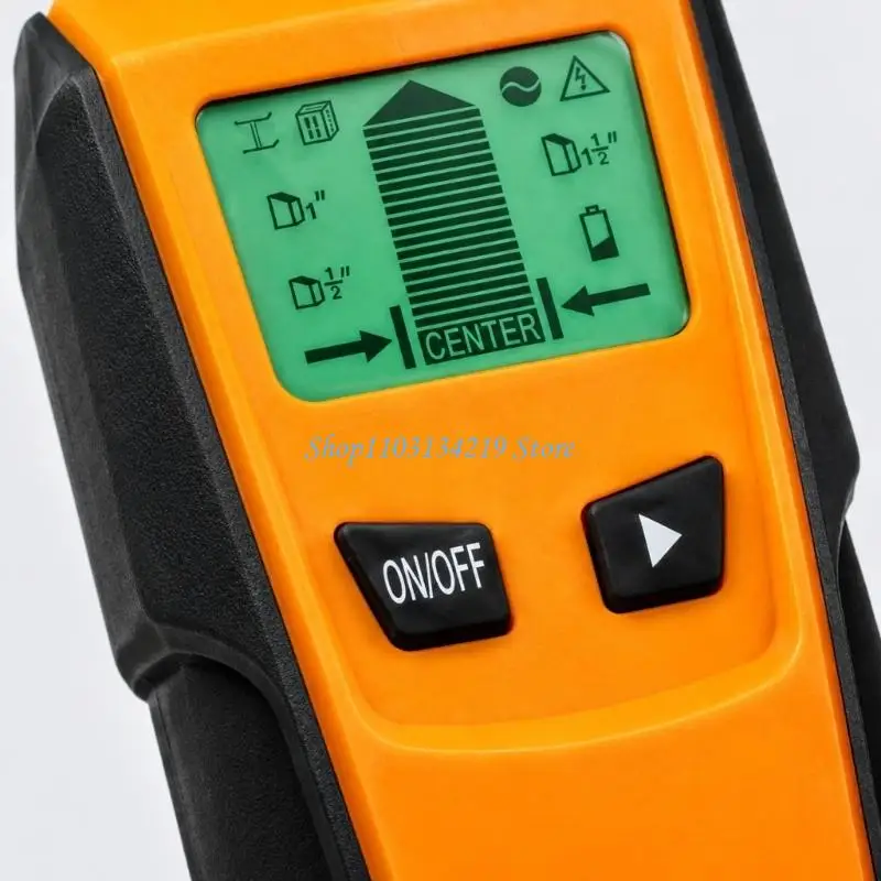 N5KC Studs Finder Wall Scanner with Center Guidance, Digital Display, and Two-Key Function Selection for Drilling Preparation