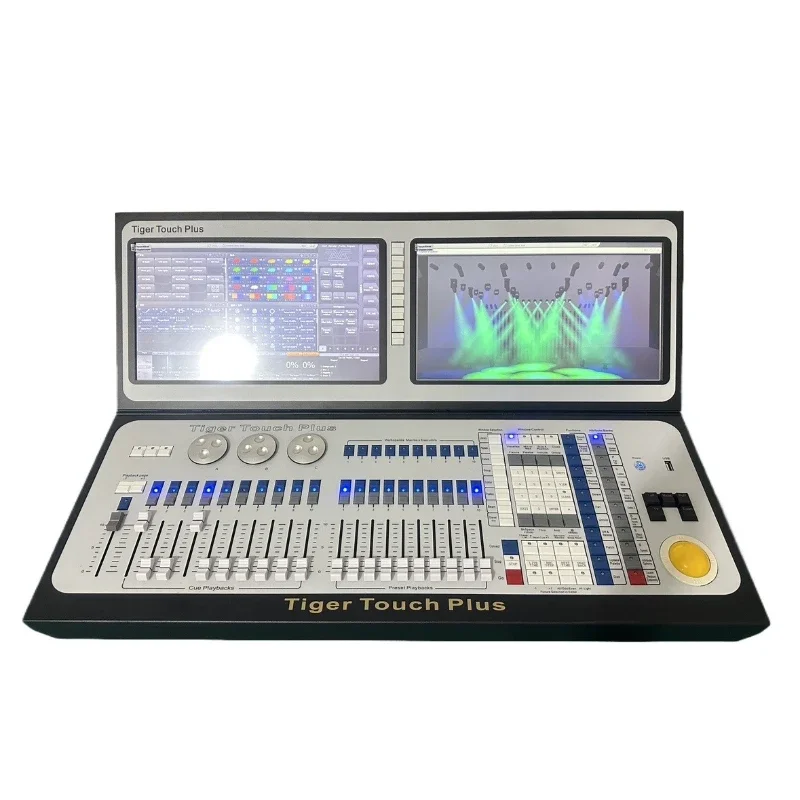 Double screen tiger console, stage lighting console, bar-specific tiger double screen, one-click lifting of the lighting console