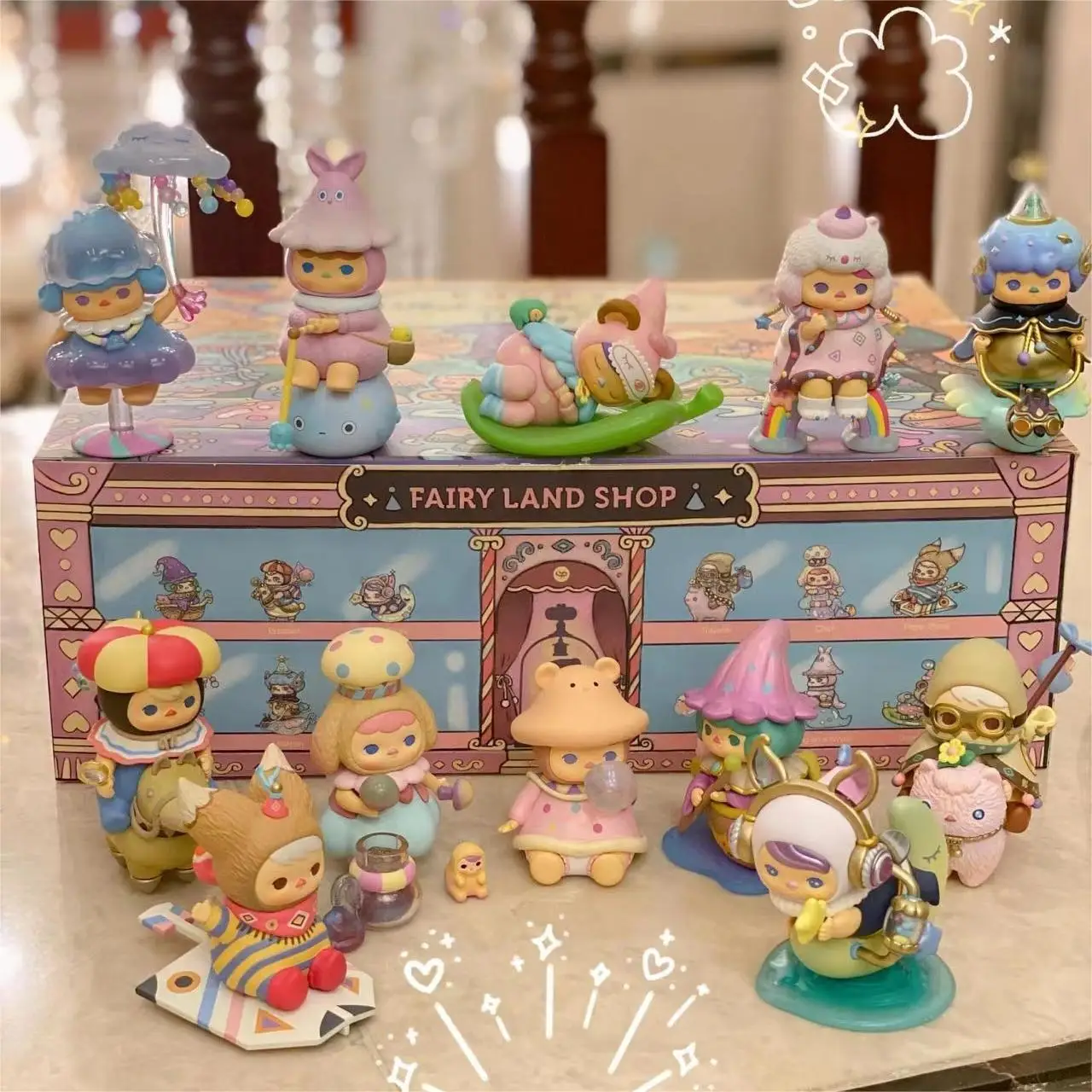 POPMART Genuine PUCKY What are the Fairies Doing Series Blind Box 1pc/12pcs Mystery Box Cute Action Figure Blind Box Toy