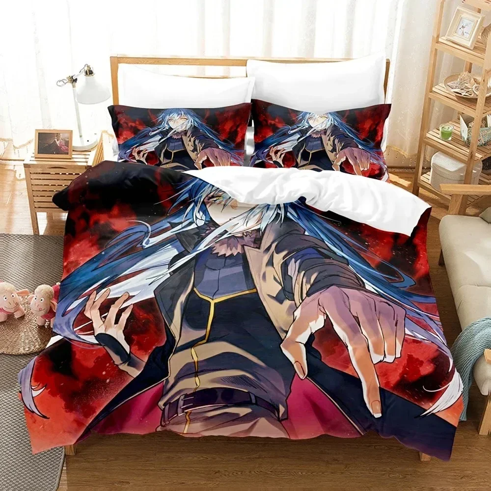 

Anime That Time I Got As A Slime Rimuru 3D NEW Duvet Cover Pillowcase Bedding Set Adult Boy Bedroom Children Single Double Large