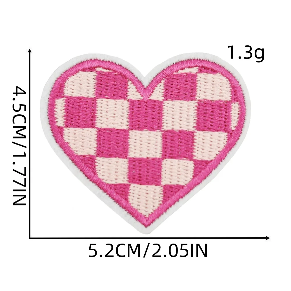 Heart Shape Patches Applique Color Sew On Embroidery For DIY T-Shirt Iron On Clothes Jeans Stickers Hats Backpacks Patches