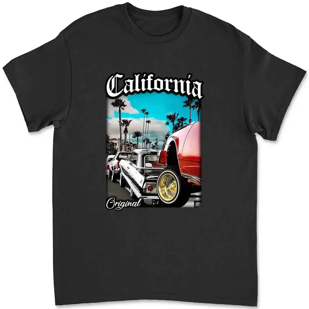 California Original Low Rider Mens T Shirt Print On Shaka Wear Heavyweight XHWP