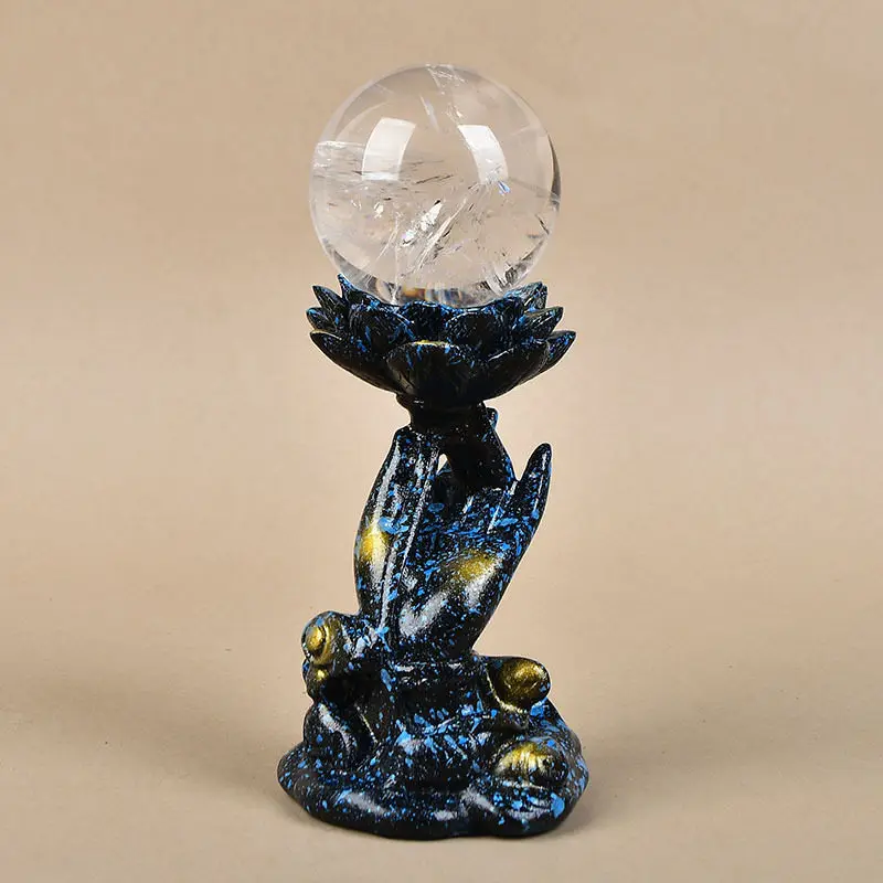 Zen Buddhist Hand Lotus Ornament Home Resin Crafts