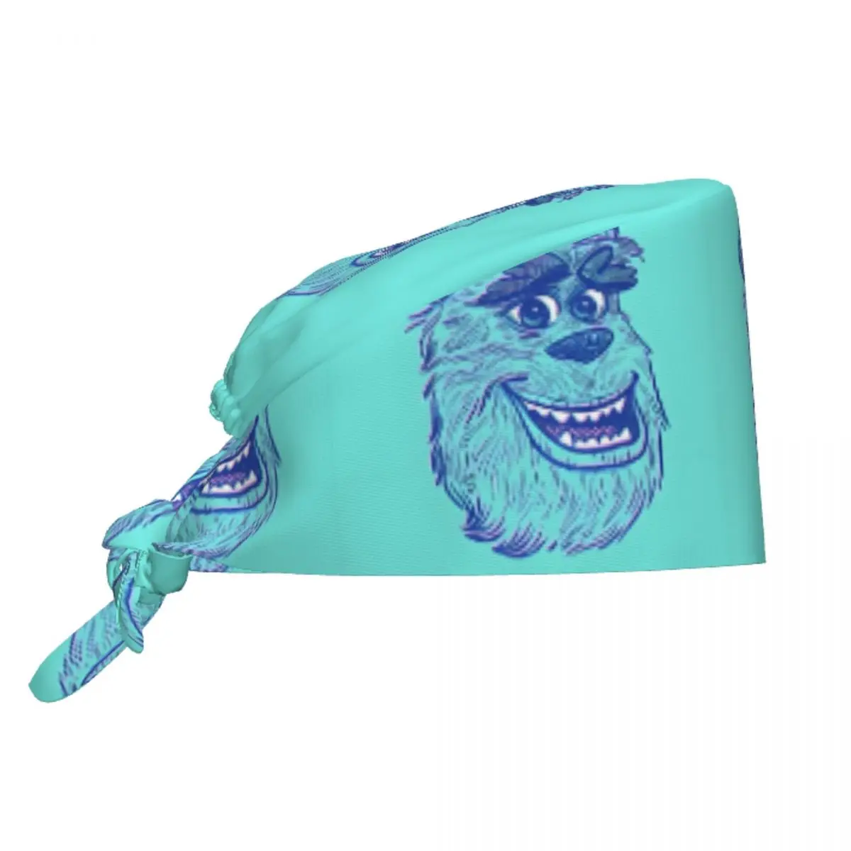 Custom Monsters University Cleaning Working Cap Comfortable Unisex Scrub Cap Surgicals Hat Nurse Scrubs Hat Nurse
