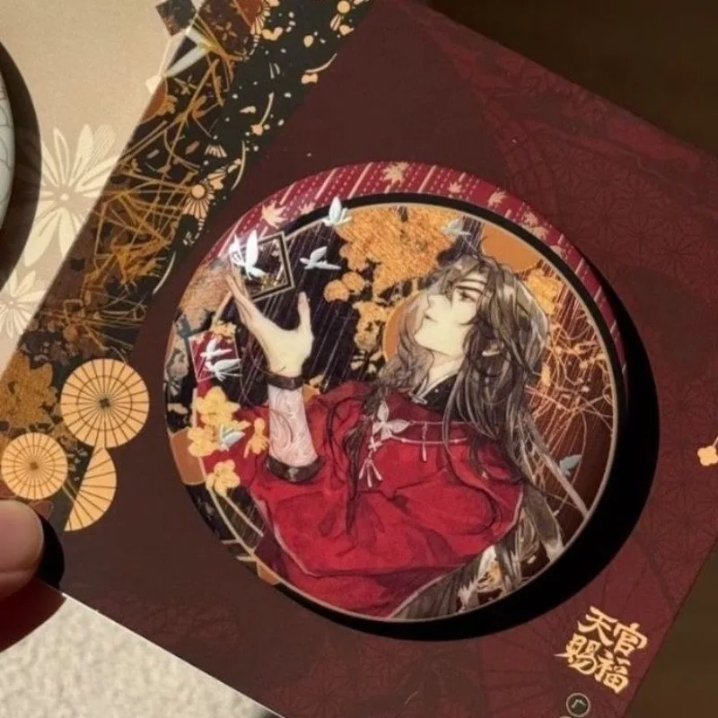 Heaven Blessing Anime Brooch Hua Cheng and Xie Lian Cartoon Figure Badge Cosplay Exquisite Pins for Backpack Jewelry Accessories