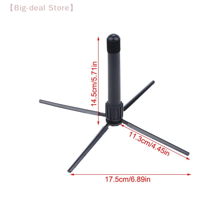 【M】Foldable Flute Clarinet Stand Holder Oboe Stand Portable Metal Clarinet Rest Rack Holder Fishing Musical Instrument Parts