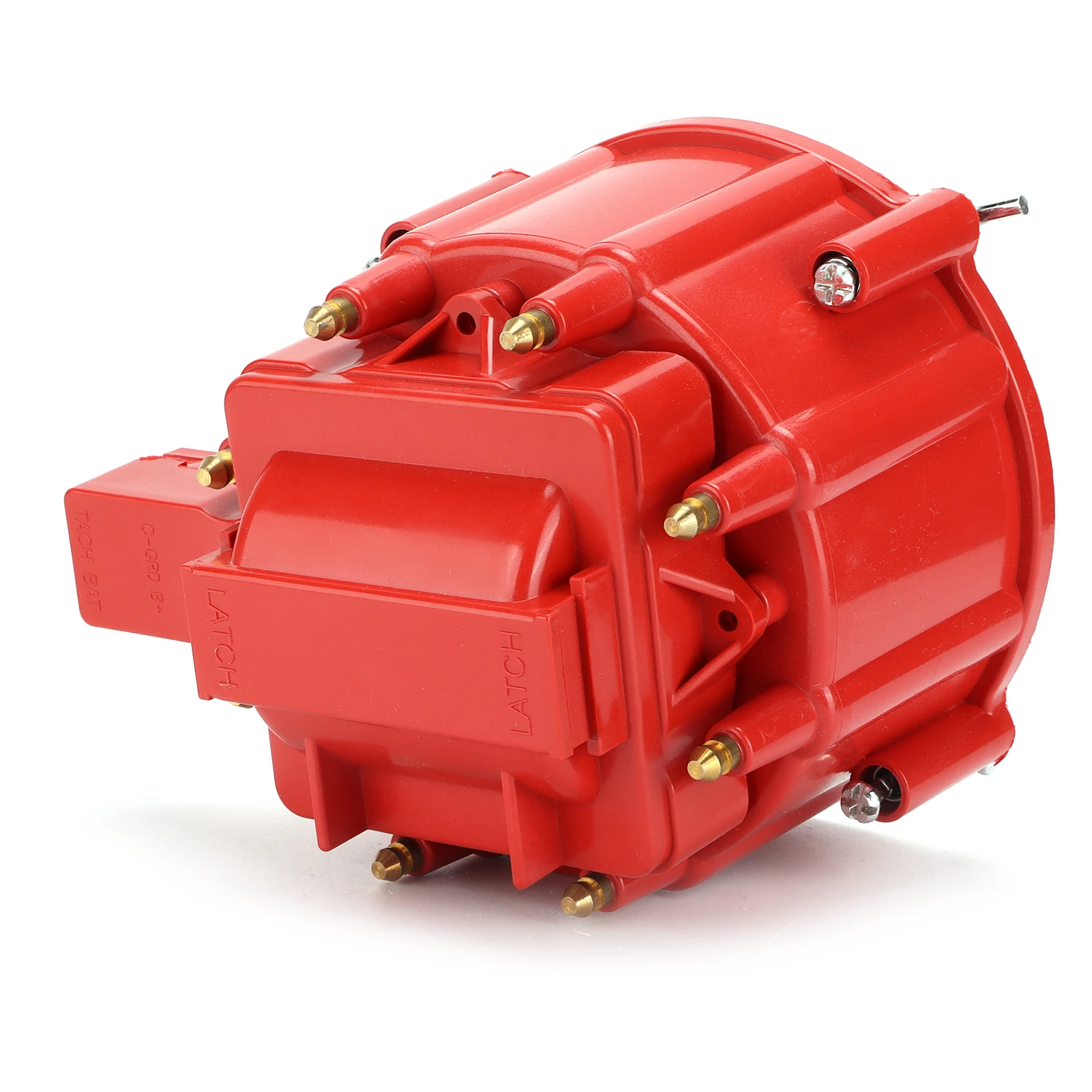 Distributor Cap with Coil Rotor Red Replacement for Chevy V8 265 283 307 327 350 383 396 400 402 427 454 472 502 Engine