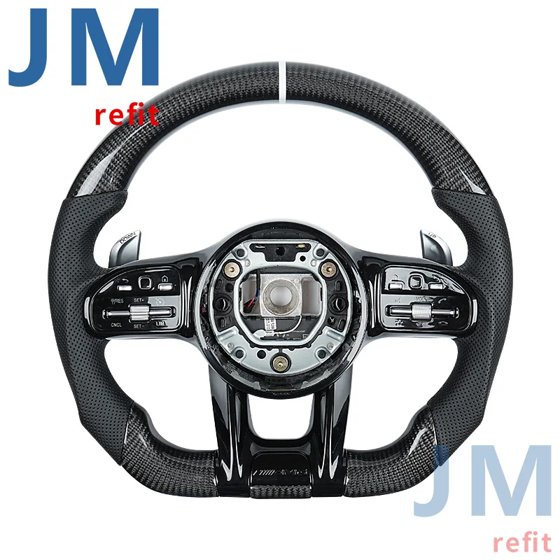 

Wholesale Car Carbon Fiber Steering Wheel Set Suitable For Mercedes-benz W204 W205 W211 Amg Gle Cla Carbon Fiber Steering Whee