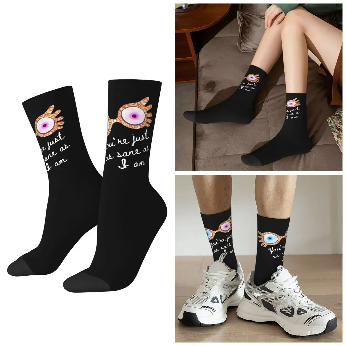 

All Seasons You_re Just As Sane As I Am - Luna Lovegood Socks Crew Socks Hip Hop Stockings for Men Women Valentine's Day Gifts