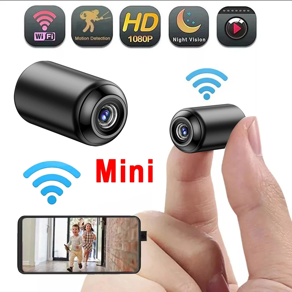 HD 1080P Mini WiFi กล้องความปลอดภัยในร่มการเฝ้าระวังความปลอดภัย Baby Monitor Night Vision การตรวจจับการเคลื่อนไหว Audio Video กล้องวิดีโอ