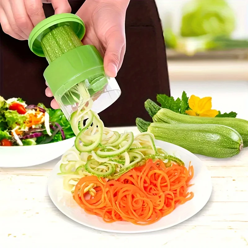 Vegetable Spiralizer, Manual Zucchini Noodle Maker, Spiralizer For Potato, Multifunctional Slicer, Fruit Grater, Kitchen Gadgets