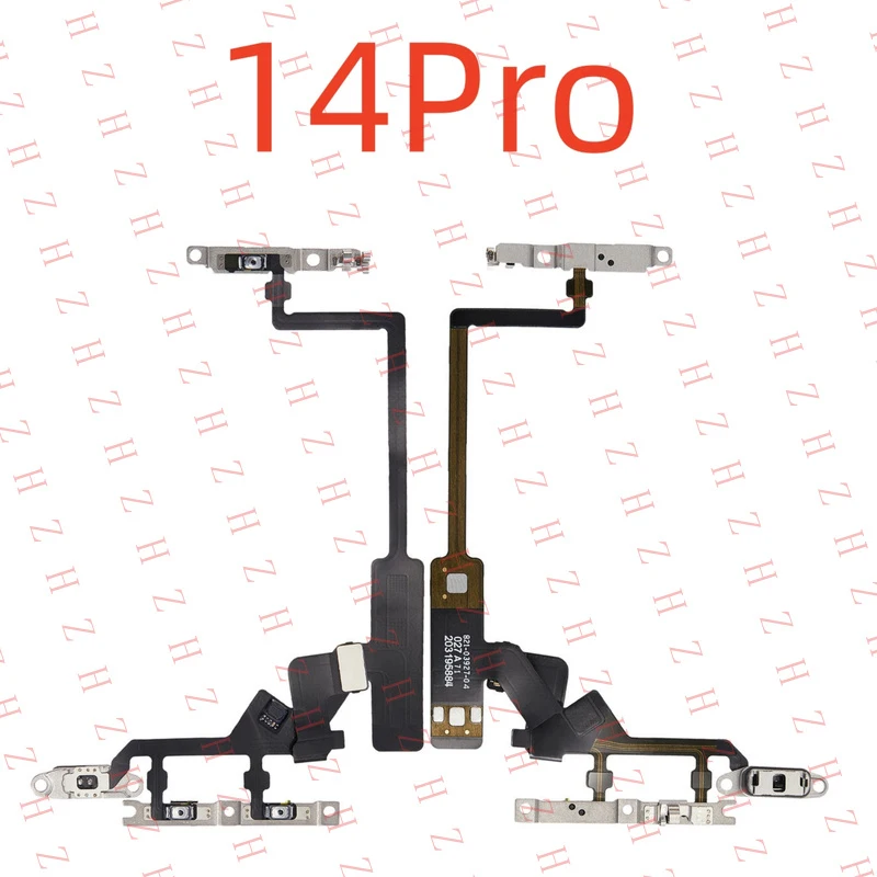 P+ OEM Power Volume Switch Button Flex Cable Replacement Parts For iPhone 14 Pro