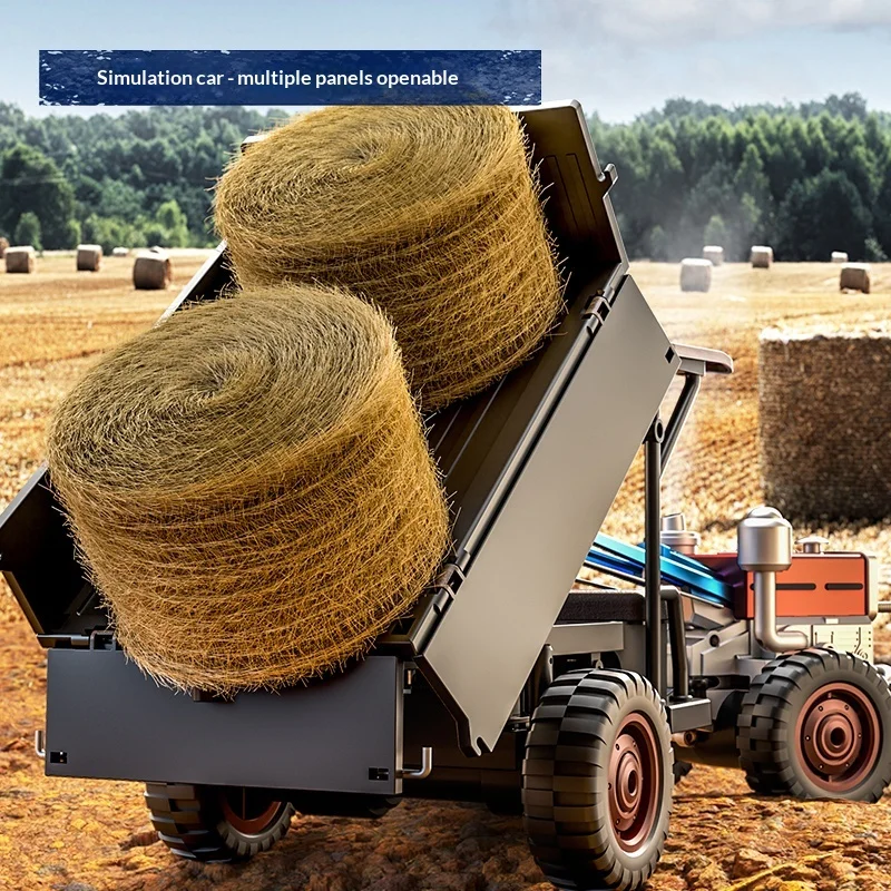 Jjrc nuevo Tractor de mano con control remoto C8836 Tractor de simulación de tracción en las cuatro ruedas de proporción completa coche de juguete Rc para niños
