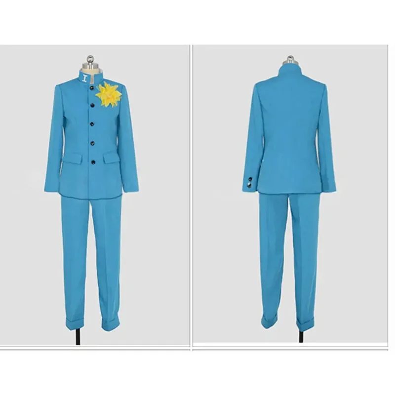 Tsumi 코스프레 의상 블루 제복 정장 의상 학생 학교 의상