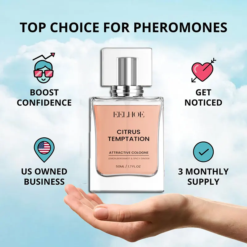 Le parfum de Cologne de phéromone d'hypnose pour hommes attire la femme parfum excité vaporisateur corporel longue durée flirt encourage les rencontres