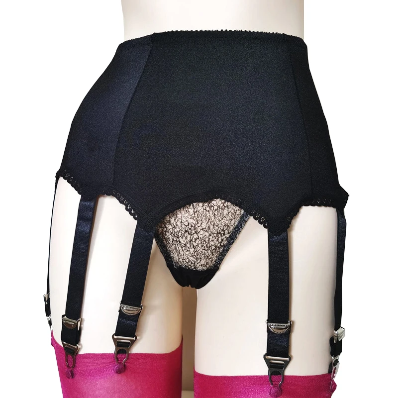 Hoge Taille Jarretellegordel Vrouwen Smoothy Sexy Jarretel 10 Bandjes Jarretels voor Kousen Nachtclub Exotische Lingerie S-3XL