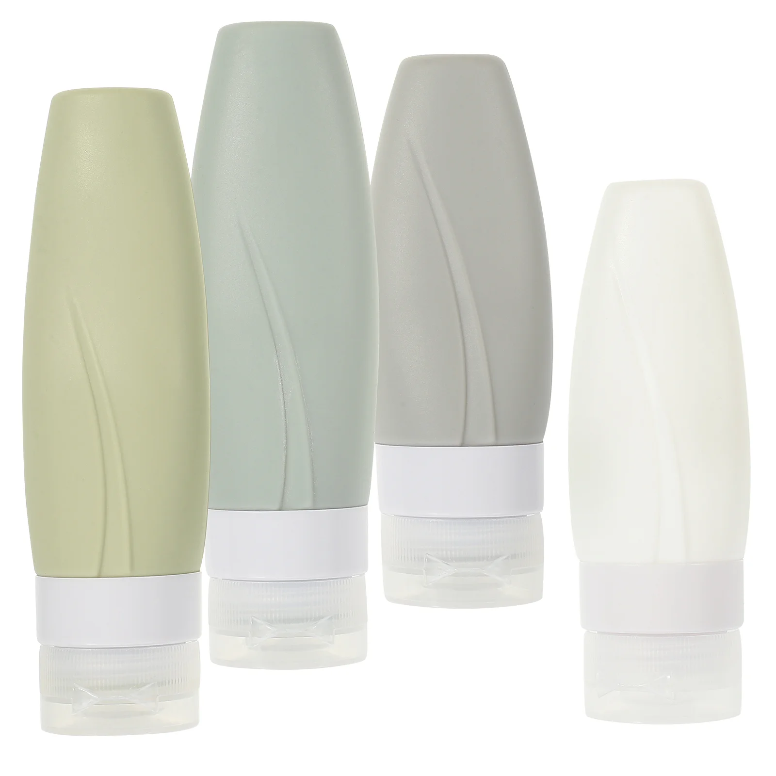 

4 Pcs Hand Soap Dispenser Silicone Bottle Set Shampoo Travel Container Bottled Toiletry Bottles Liquid for Toiletries