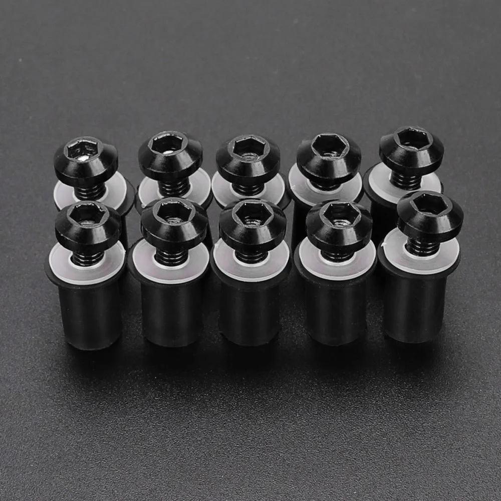 10pcs Fairing Windshield Screw Nut Sets Windscreen Bolt Kit For YAMAHA MT09 MT07 Super Tenere XTZ1200 Tracer 900 GT XSR 700 900