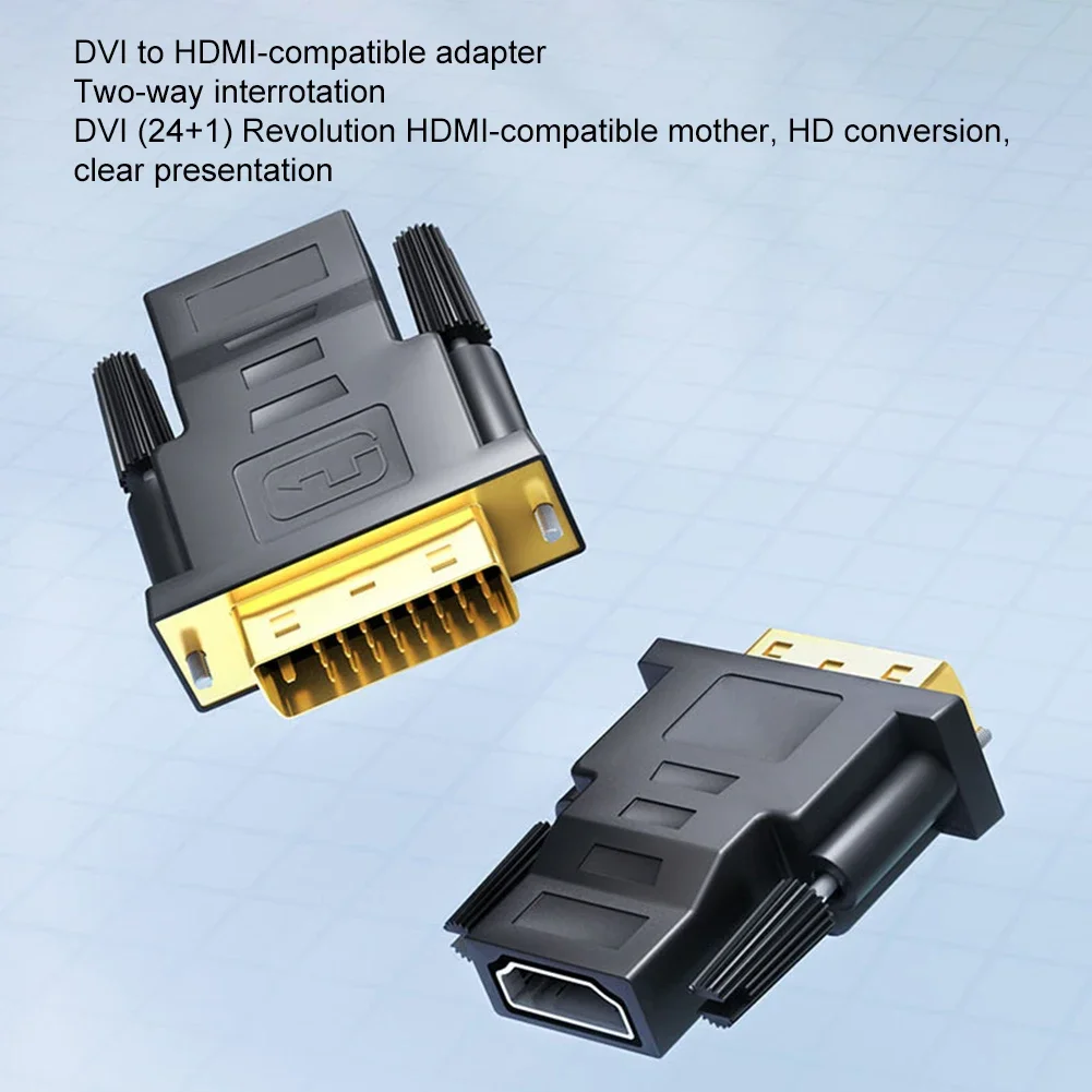 24k Gold Plated Plug Male To Female DVI Converter 1080P For HDTV Projector Monito DVI 24+1 To HDMIcompatible Cables    New