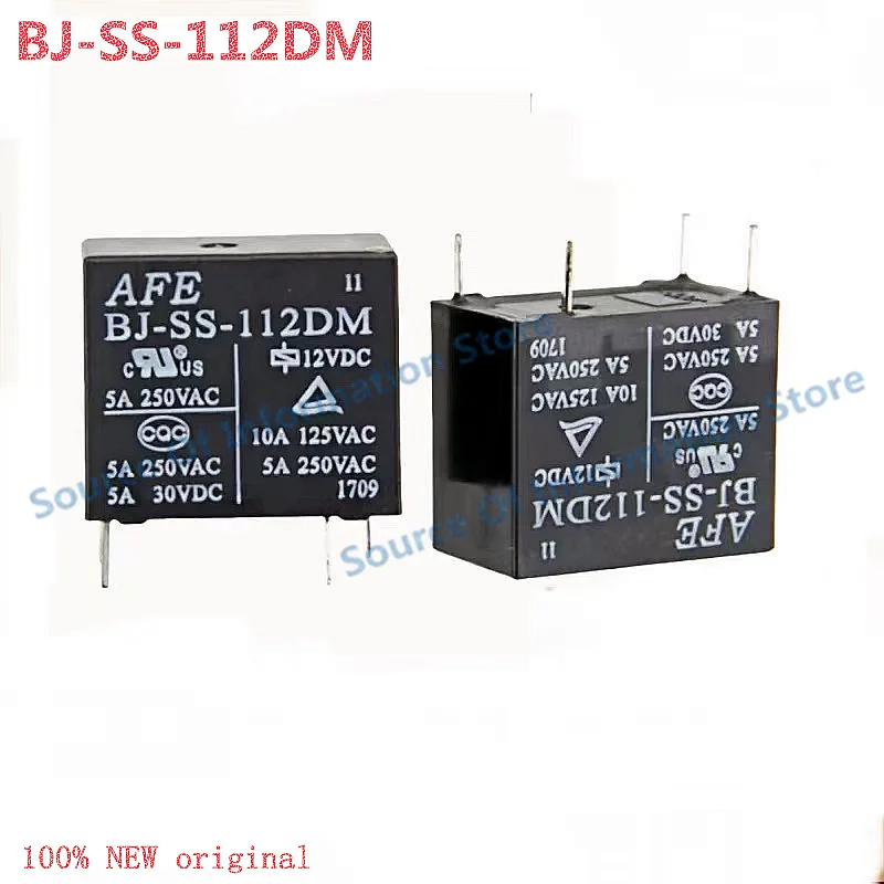 

10Pcs BJ-SS-112DM AFE Relay 12VDC 4-Pin 5A 0.45W