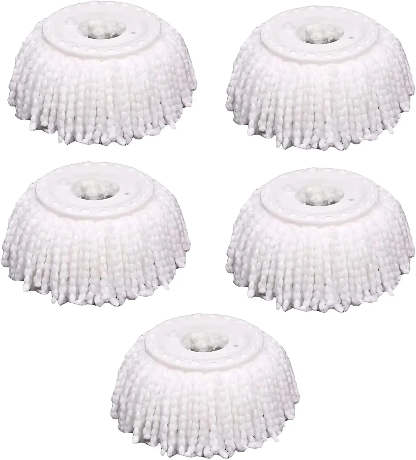 

5 PCS Microfiber Replacement Mop Head Spin Mop Head Replacement 5-Pack, Microfiber Refill Heads Universal for 360 Spin Magic Mop