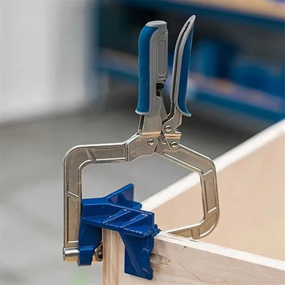 BISMZ Morsetto ad angolo retto da 90 gradi Strumento magico per la lavorazione del legno Strumento per colla per acquario Supporto per morsetto Morsetto rapido per saldatura universale