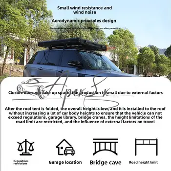 Střešní stan Venkovní kempování Stan do auta Stan s pevnou střechou z hliníkové slitiny Automatická ochrana proti dešti a slunci 10 nejlepší prodej Střešní stan Suzuki Jimny - №8