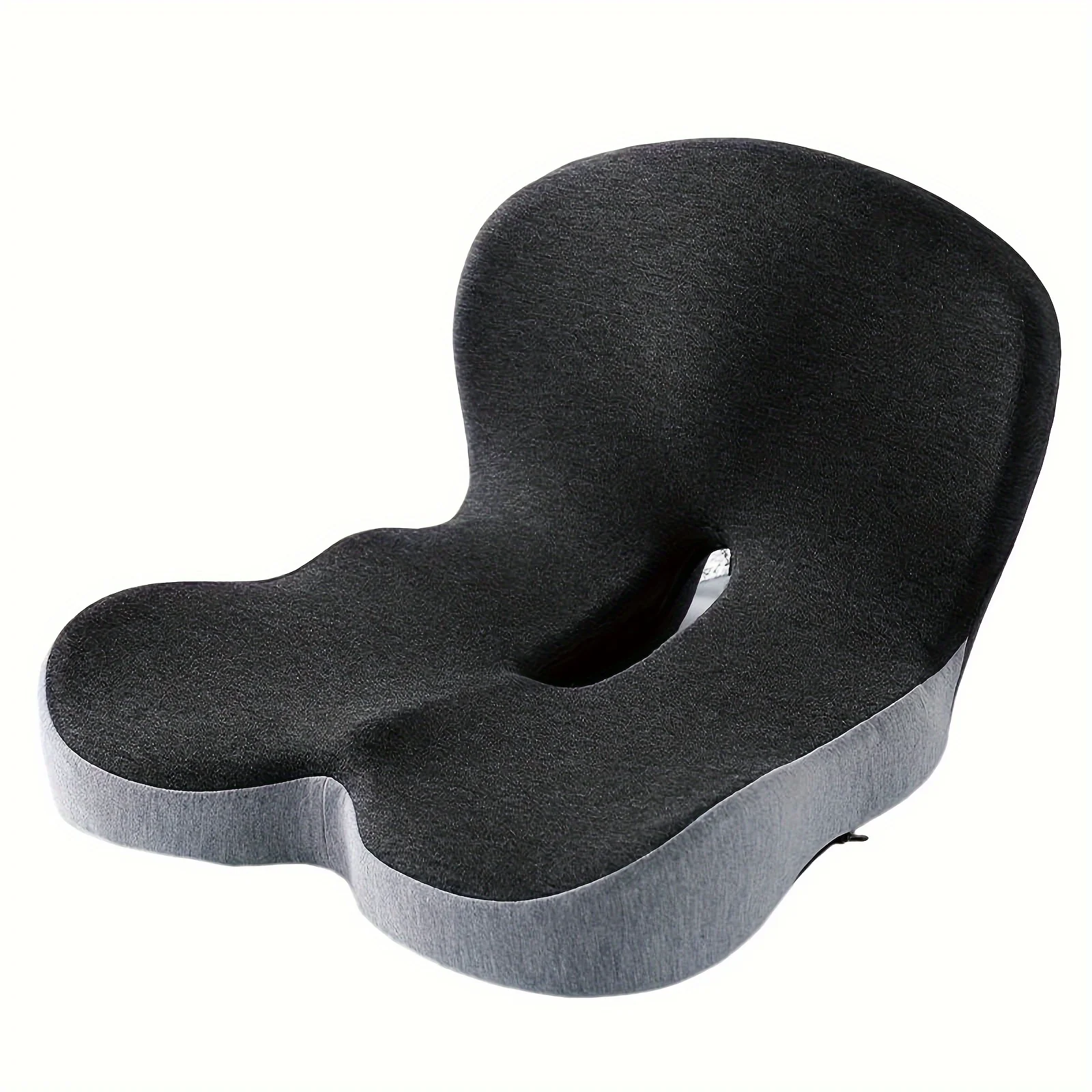 Memory Cotton One-piece Seat Cushion Backrest Integrated Student Office Chair Cushion Car Waist Protection Pad Fart Pad