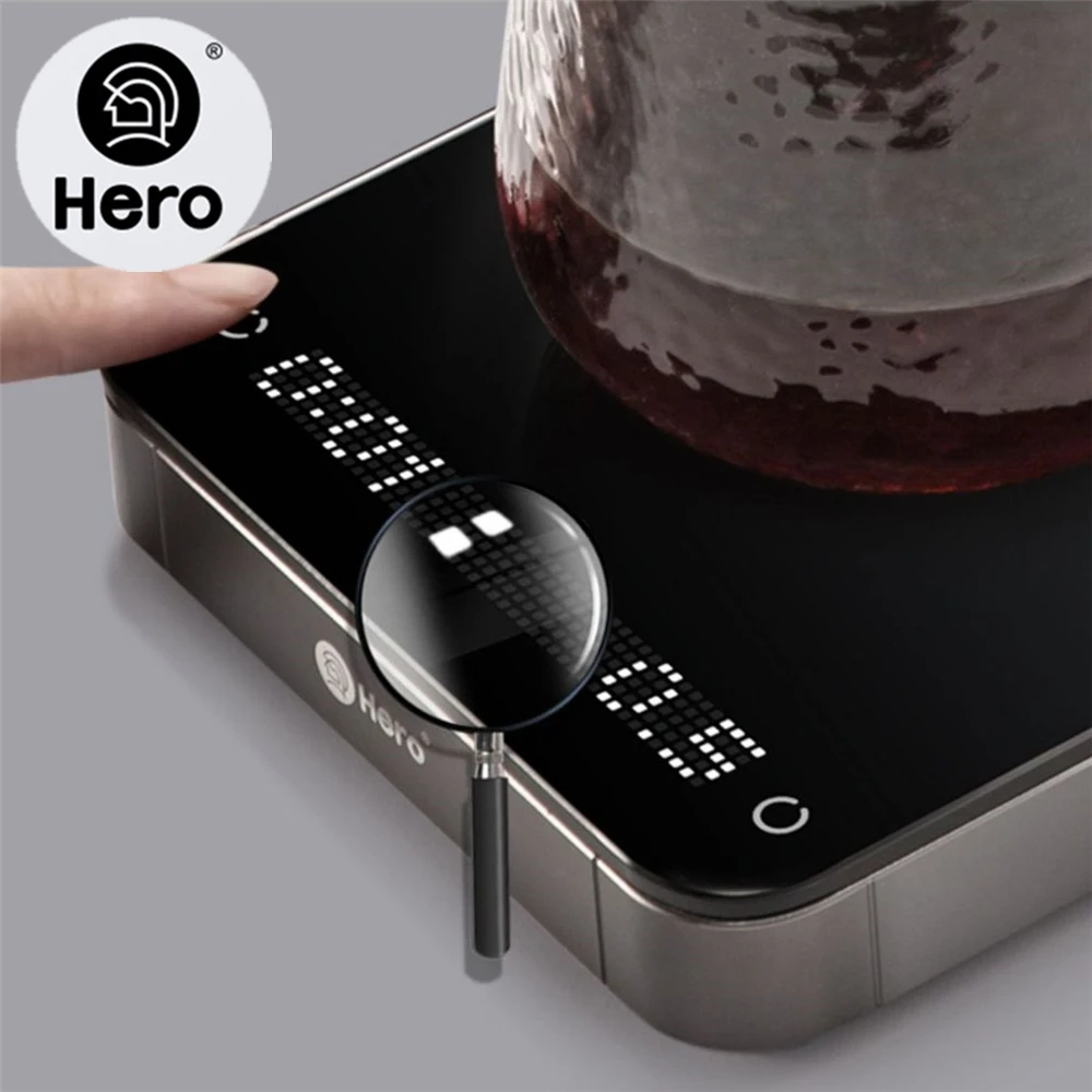 

Hero Mirror Basic+Electronic Kitchen Scale Built-in Auto Timer Pour Over Espresso Smart Coffee Scale Kitchen Scales White/Black