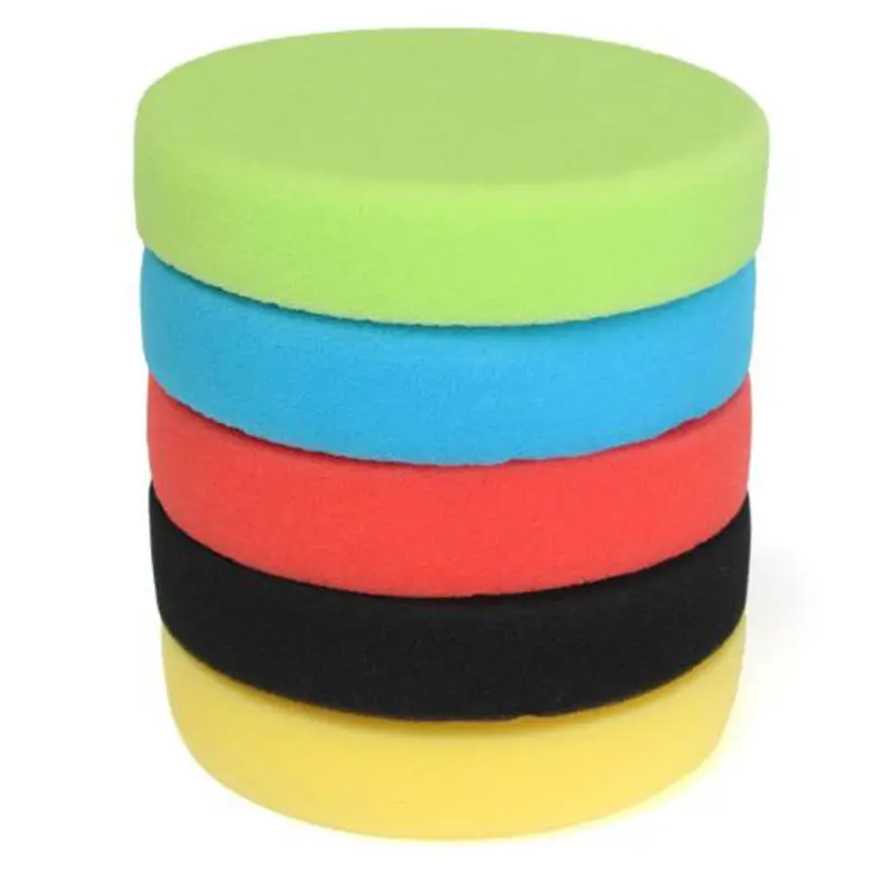 1 Set Of Sponge Polishing Pads 5pcs 5